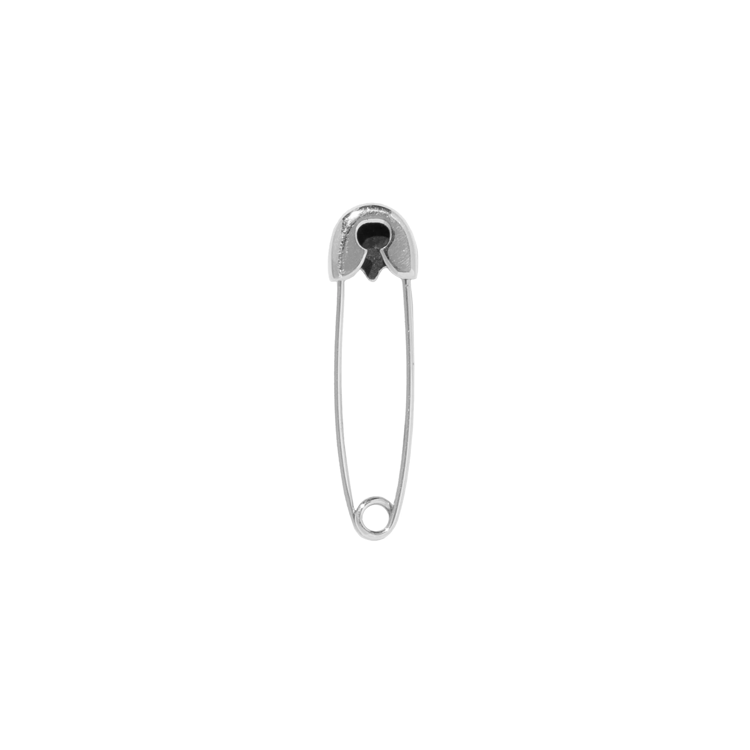 Safety Pin Earring (Silver) - Image 2