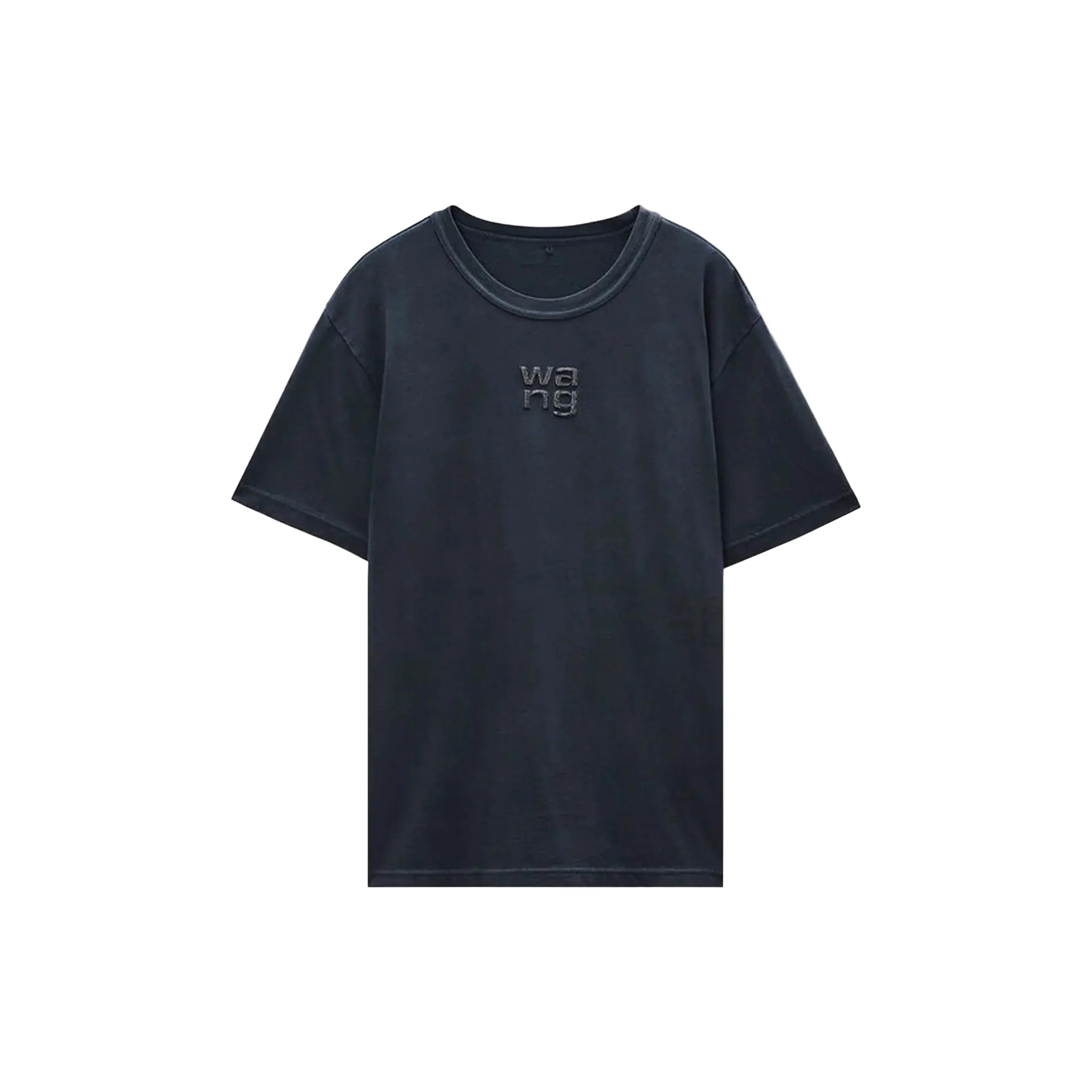 Short Sleeve Tee W/ Hotfix Logo (Washed BlacK) - Image 3