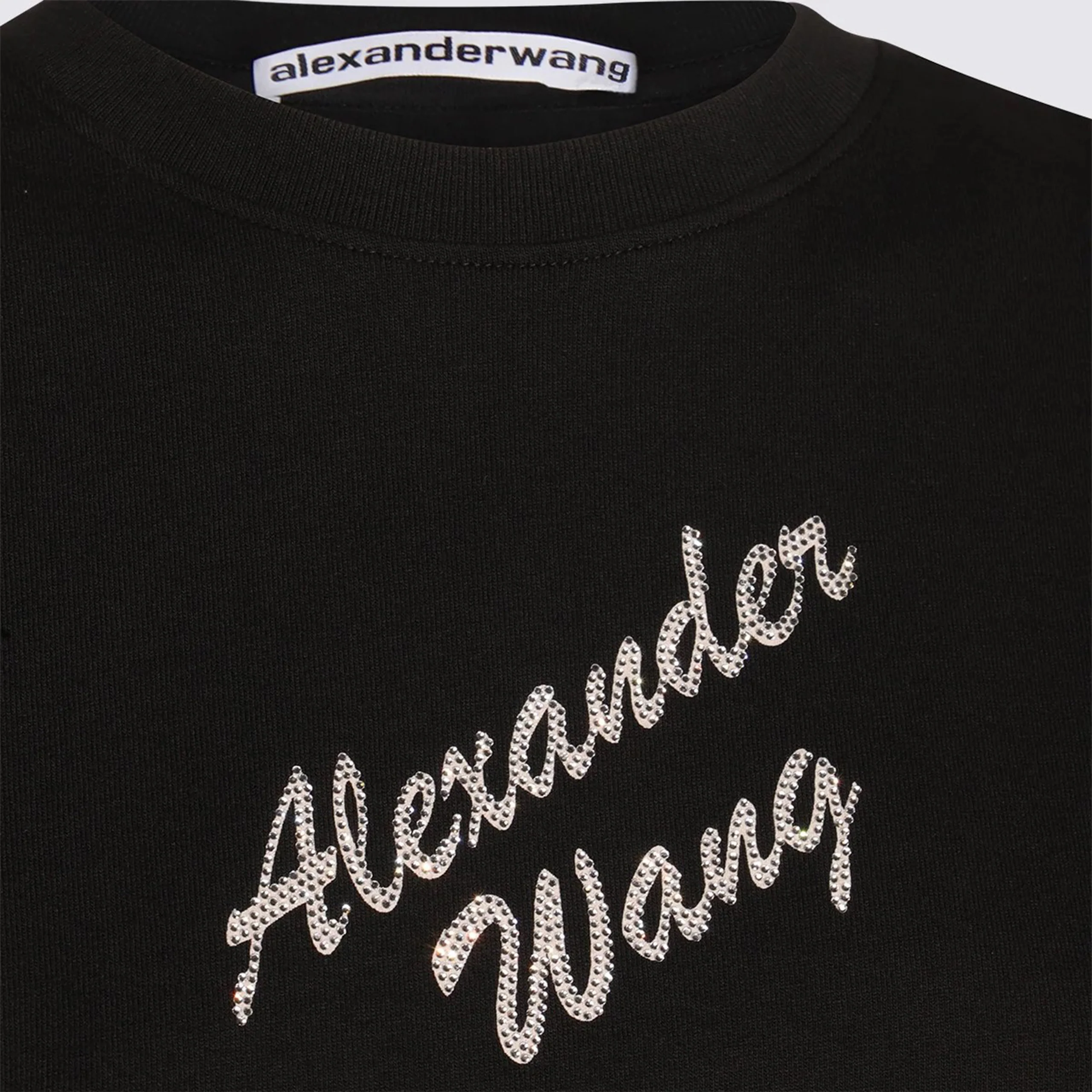 Shrunken Tee W/Hotfix Logo (Black) - Image 3