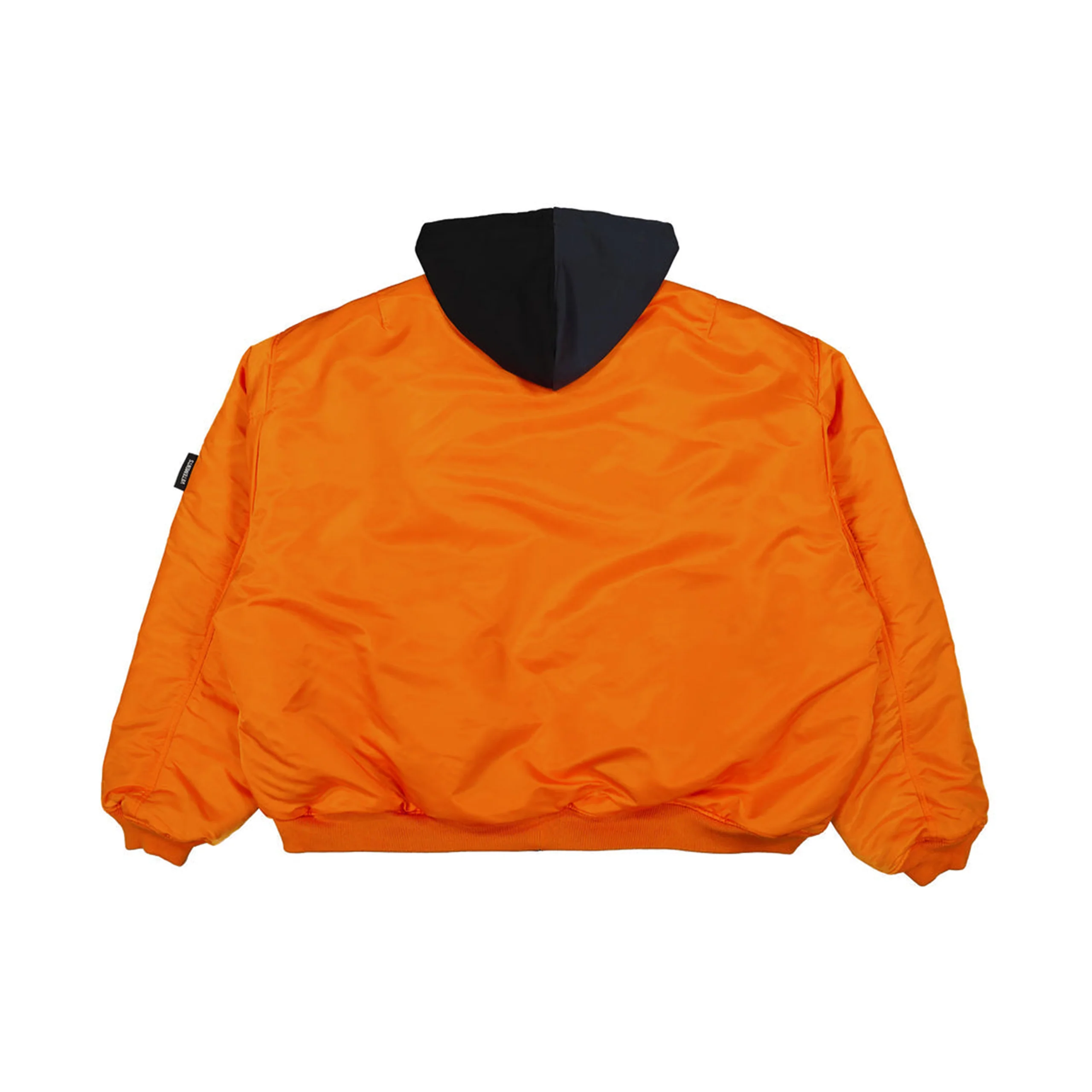 Split Hooded Bomber Jacket (Navy/Black) - Image 4