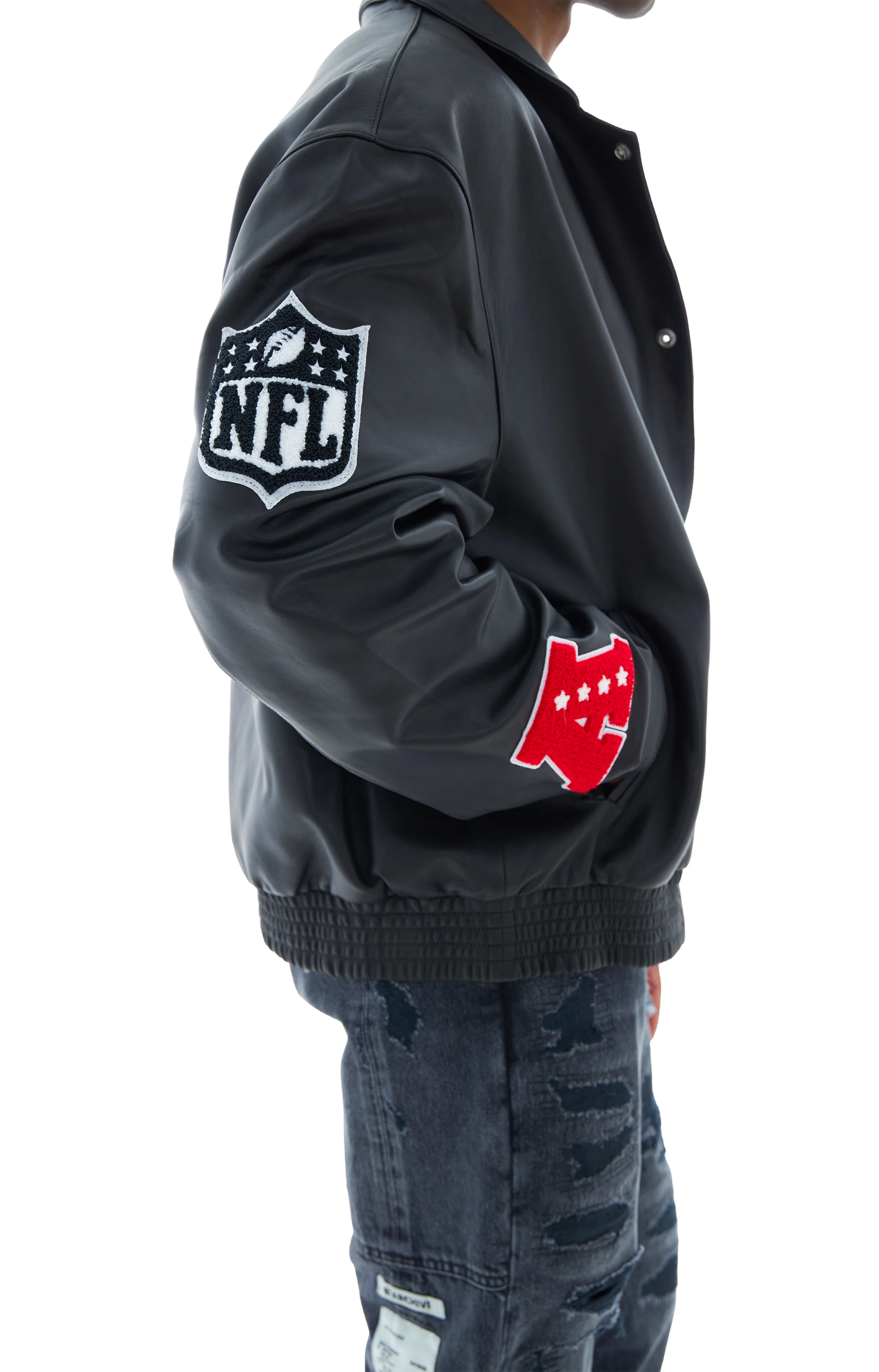 Steelers Bomber Jacket (Black/Black) - Image 6
