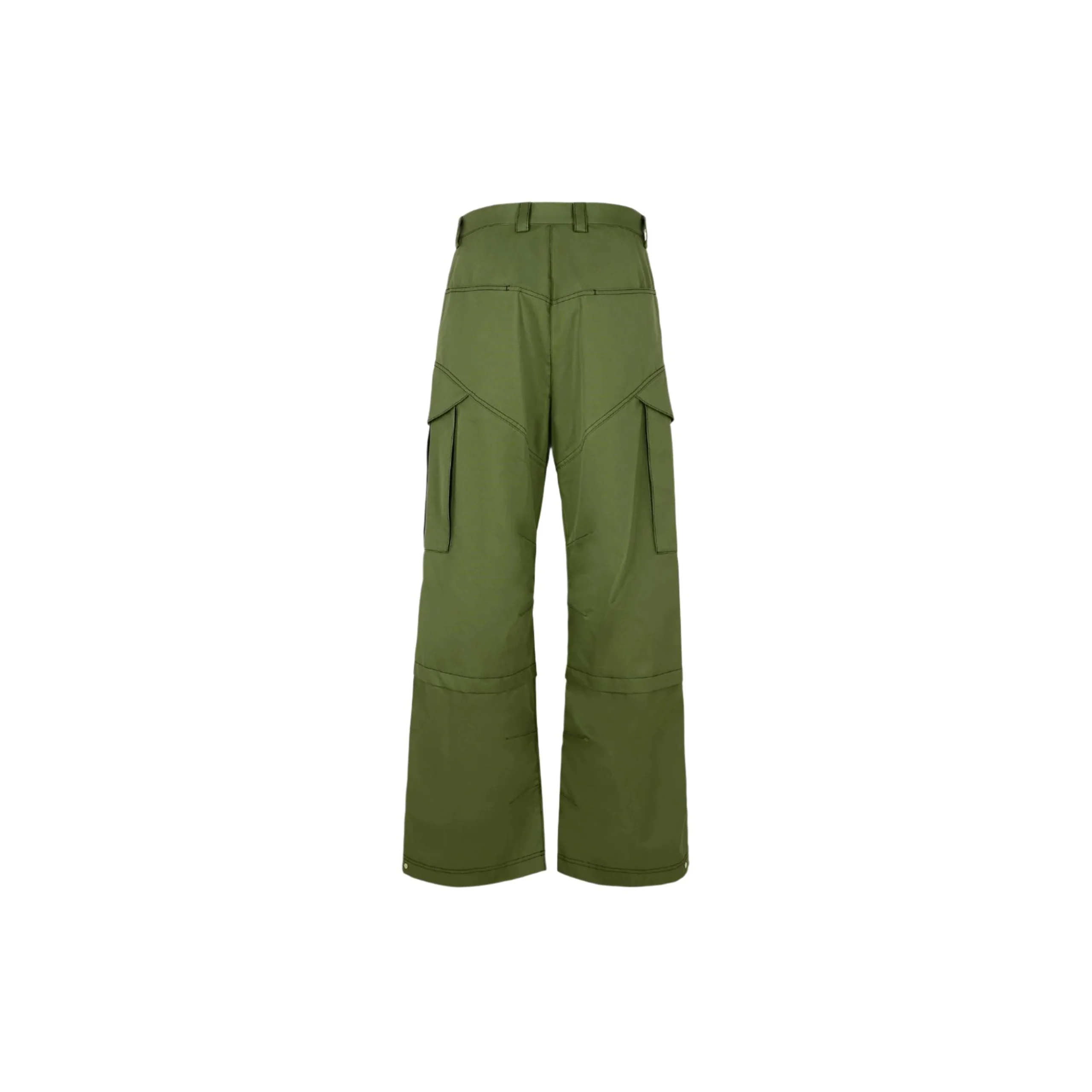 Straight Cargo Pants (Army Green/Black) - Image 3