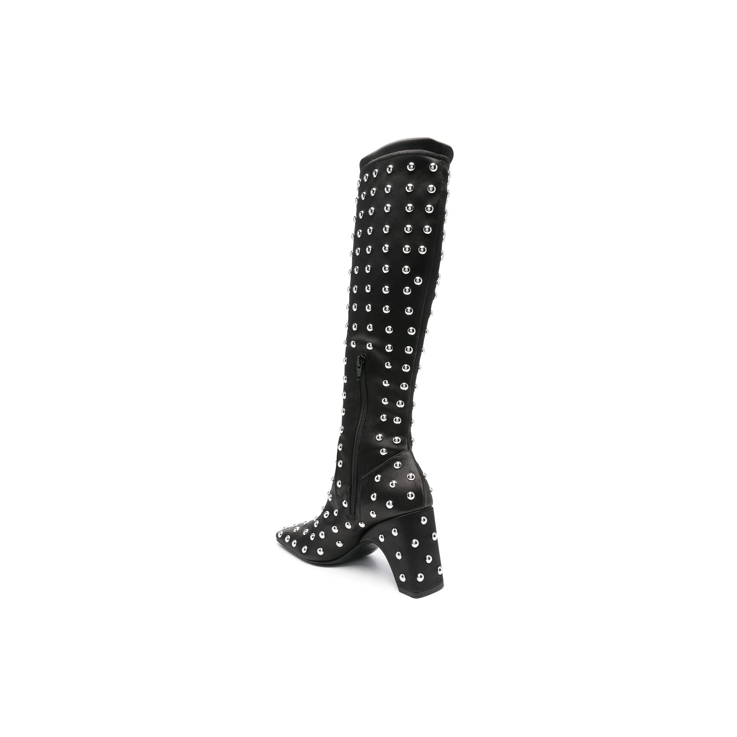 Studded Bridge Stretch Boots (Black/Silver) - Image 4