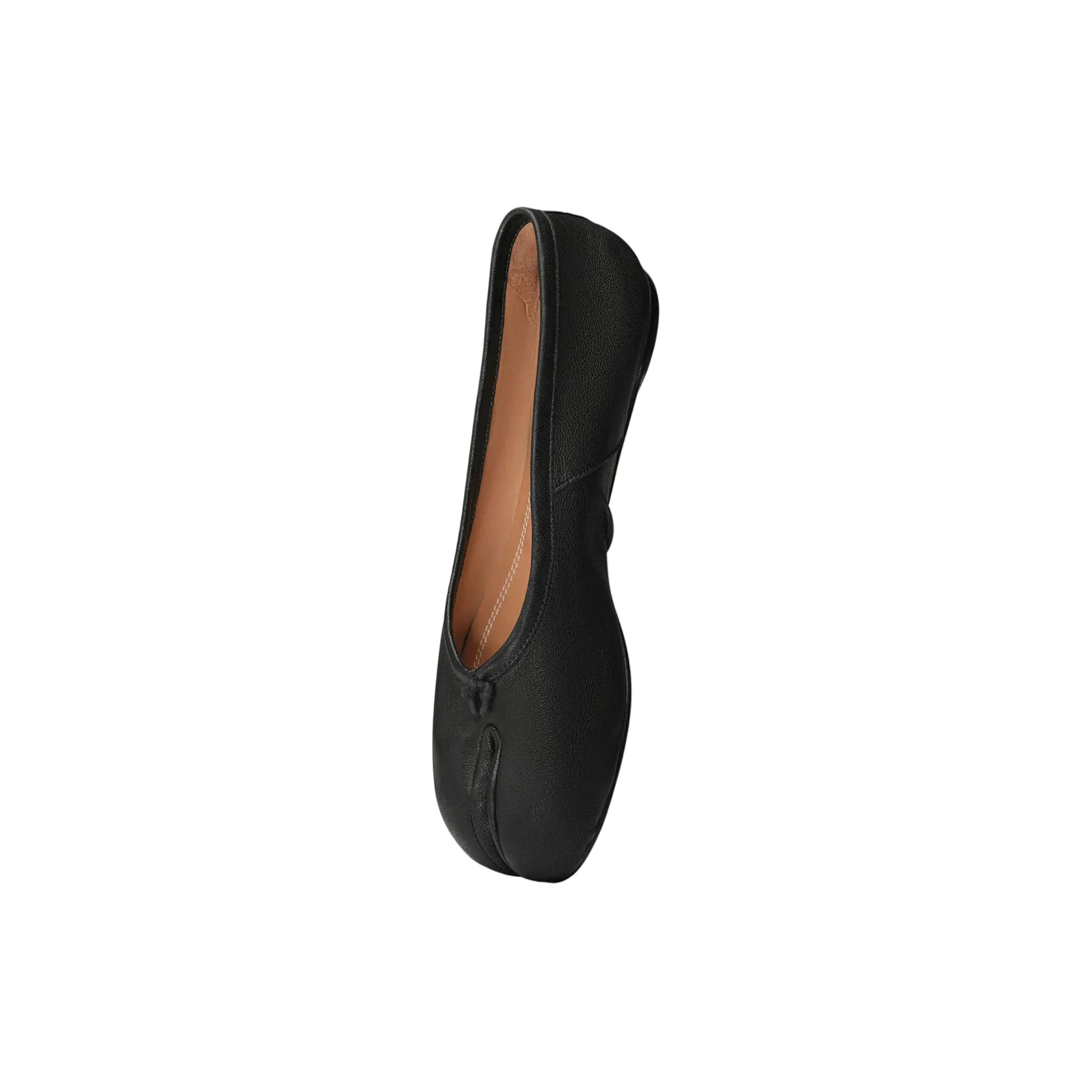 Tabi New Ballerina In Soft Nappa Leather (Black) - Image 3
