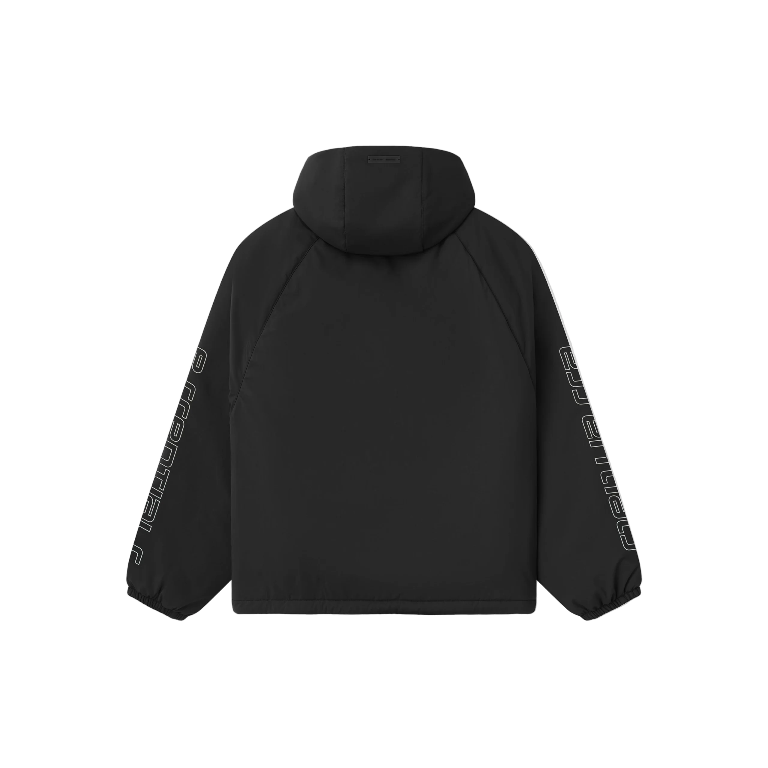 Tech Nylon Half Zip Anorak (Vintage Black) - Image 2