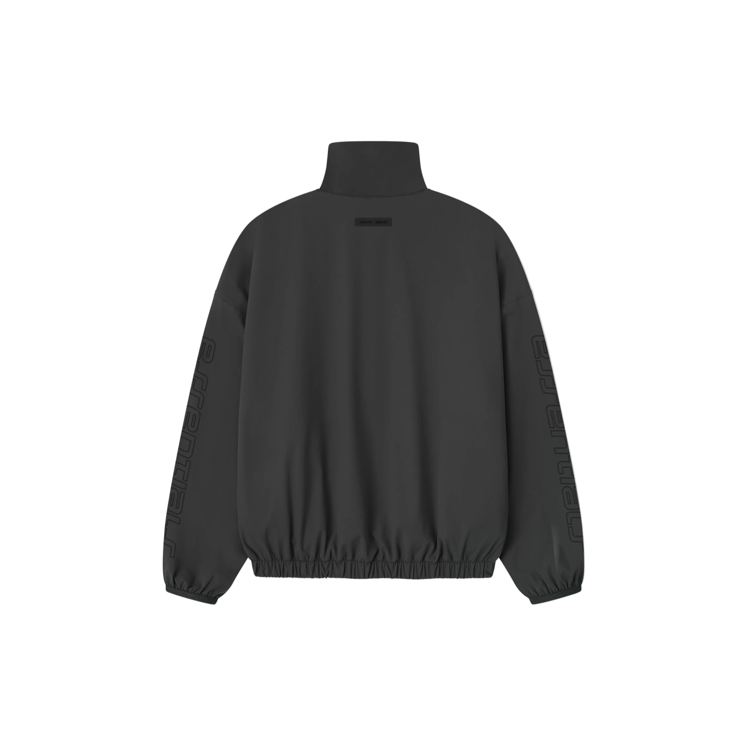 Tech Nylon Half Zip Track Jacket (Iron Grey) - Image 2