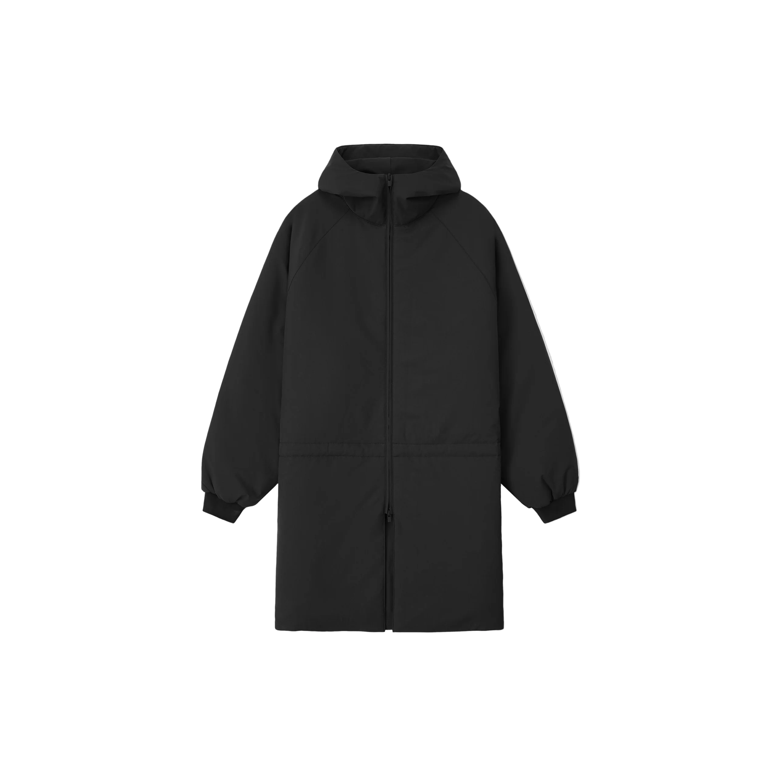 Tech Nylon Hooded Parka (Vintage Black)