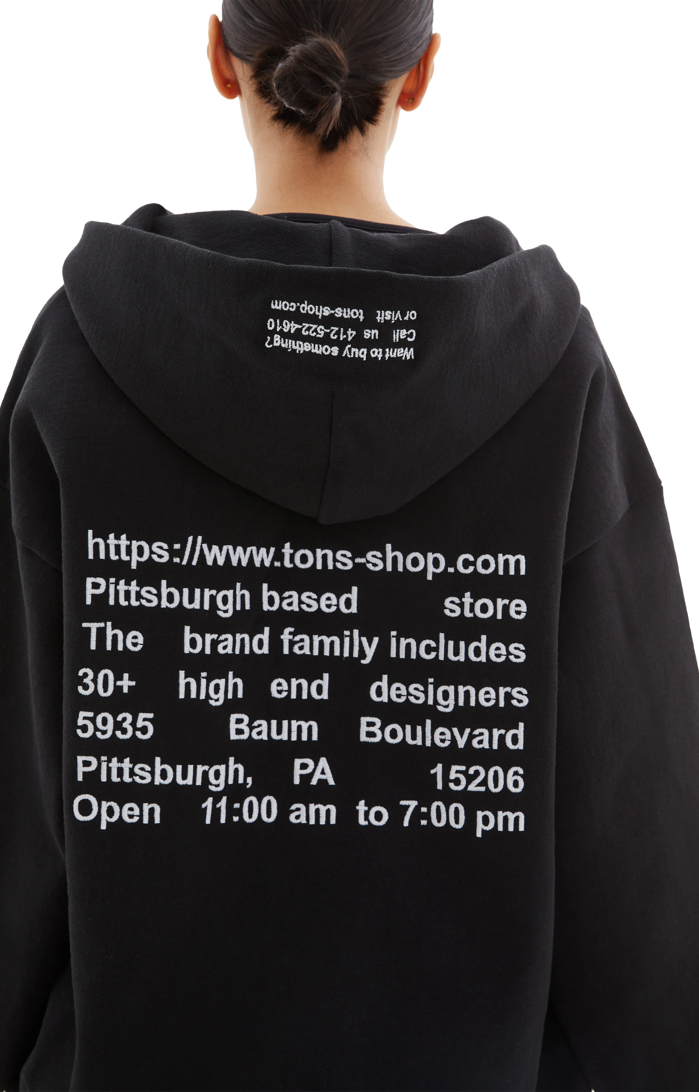TONS Zip Up Hoodie (Black) - Image 5
