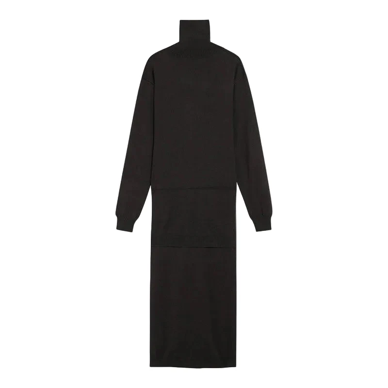 Trompe L'oeil Dress (Dark Cacao) - Image 3