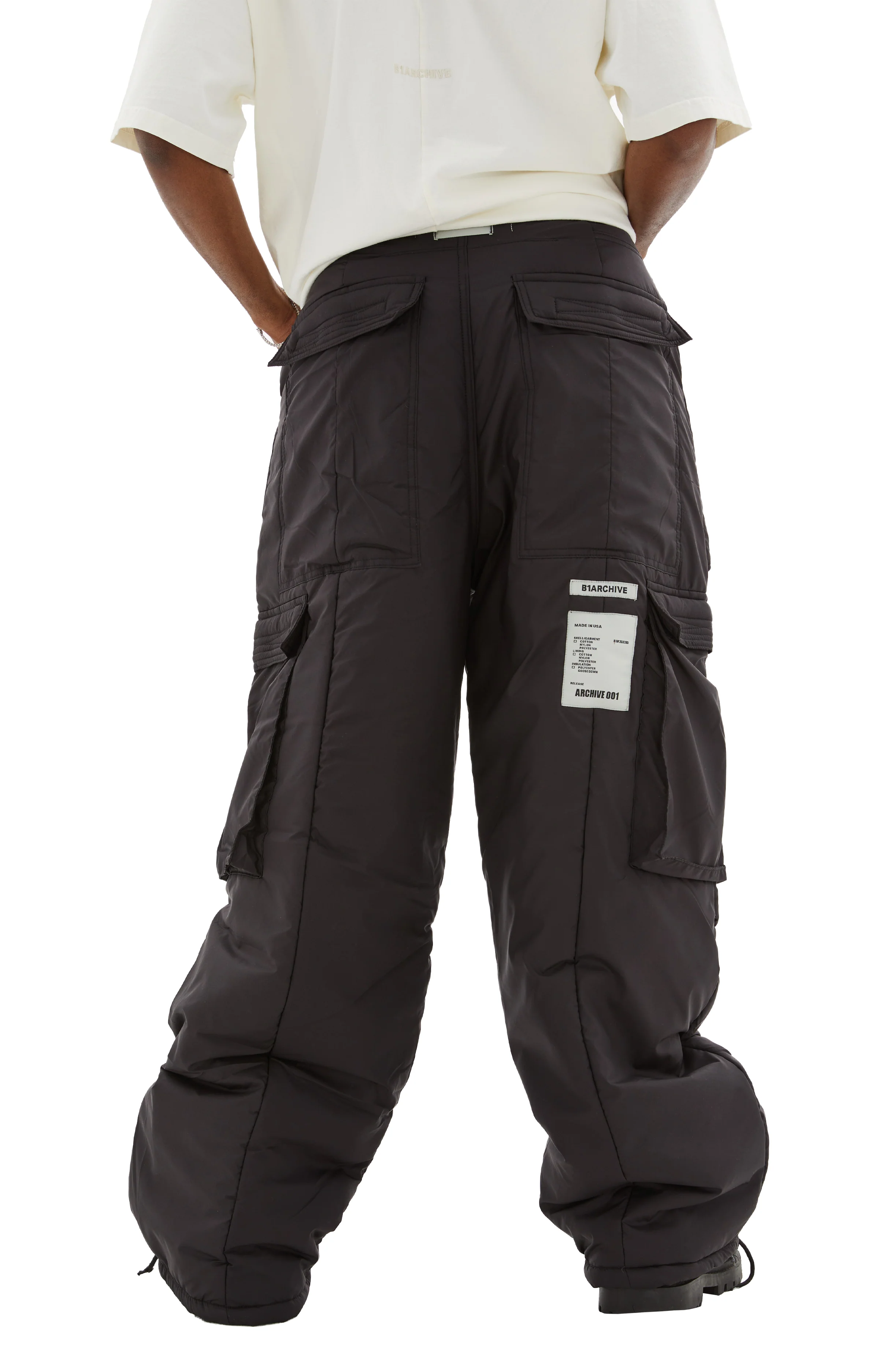Wide Leg Cargo (Black) - Image 3