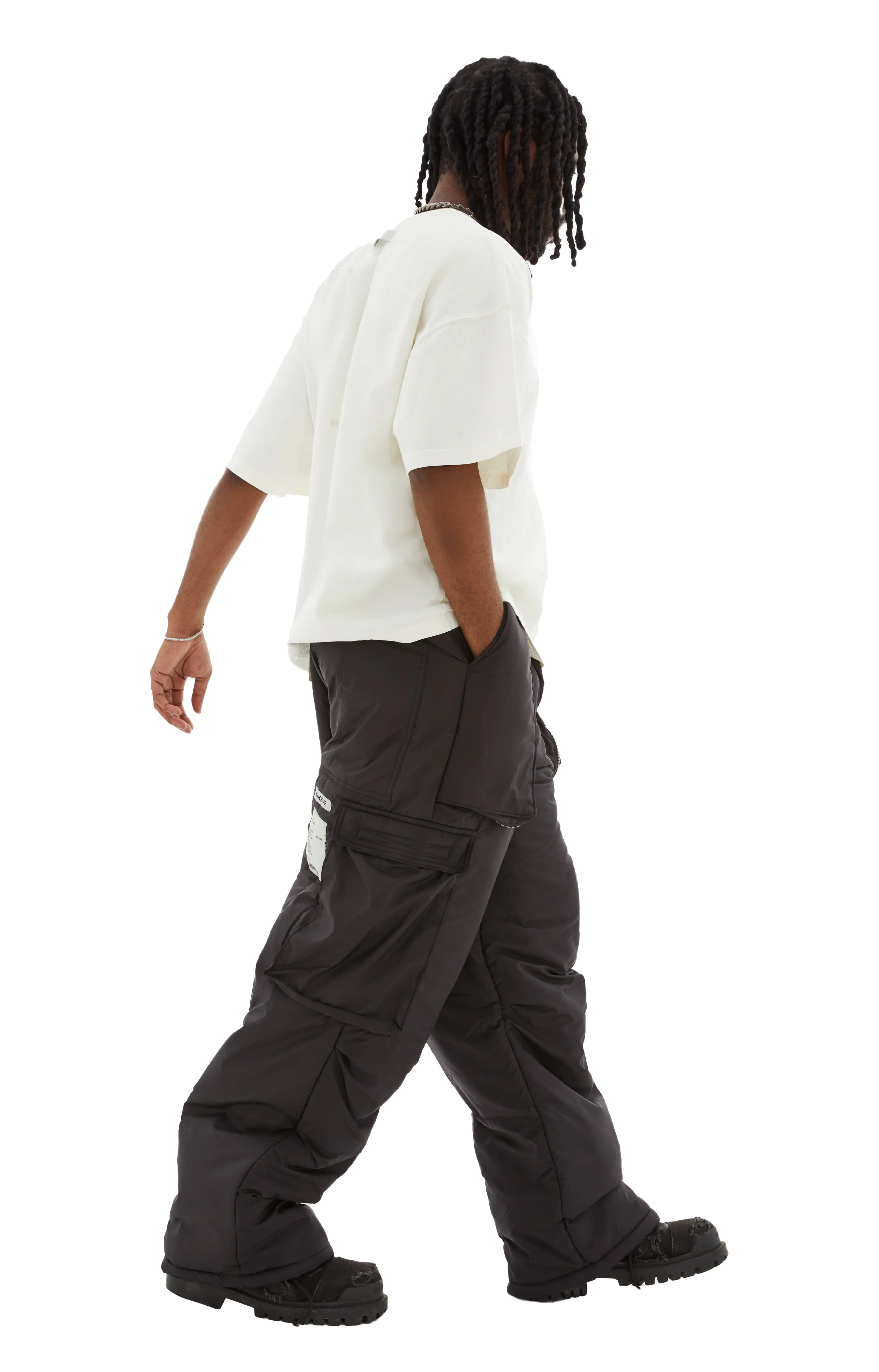 Wide Leg Cargo (Black) - Image 4