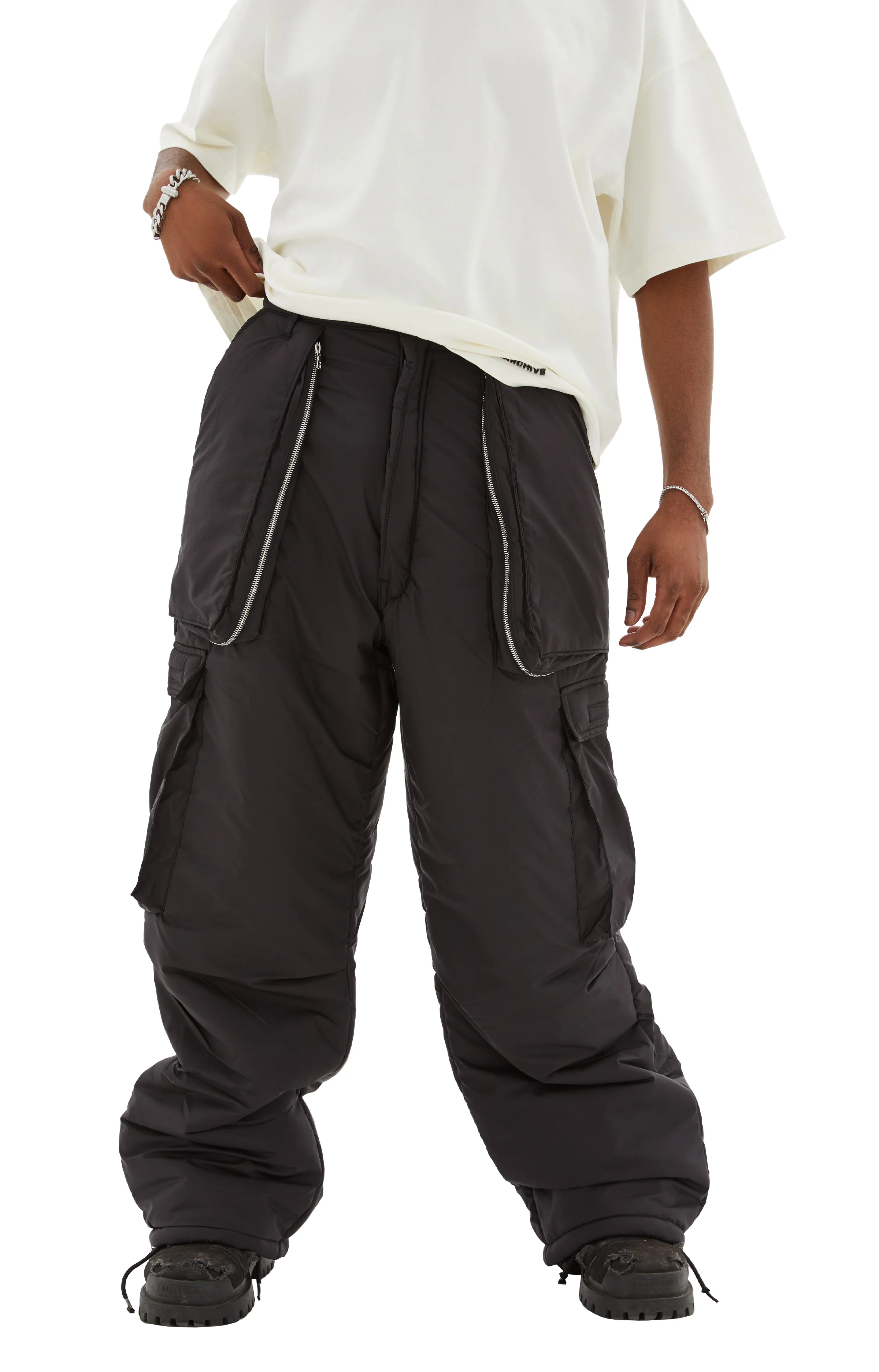 Wide Leg Cargo (Black) - Image 5