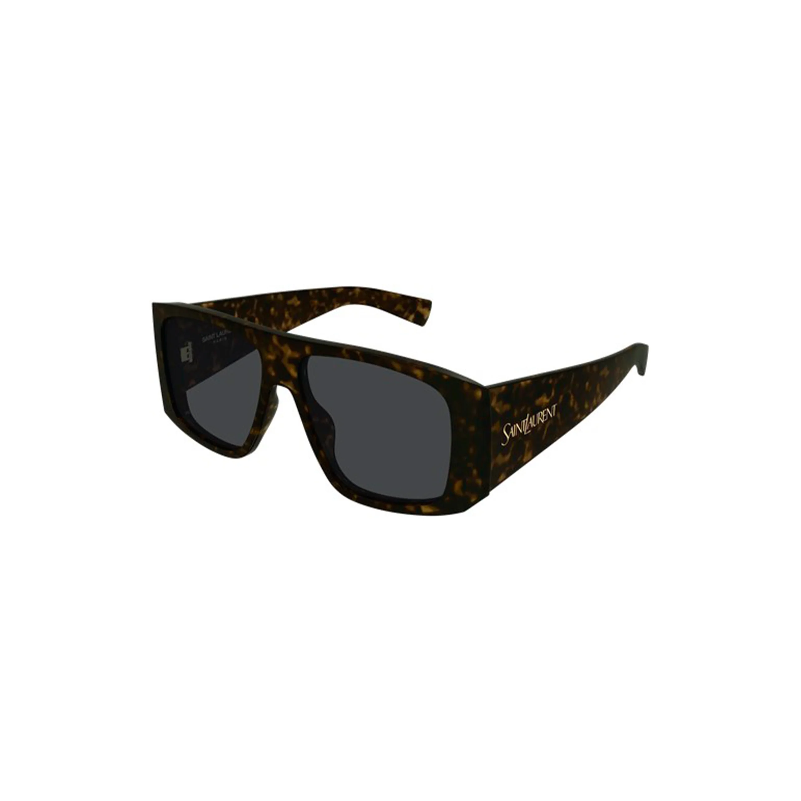 Wide Rectangular Sunglasses (Havana/Grey) - Image 3