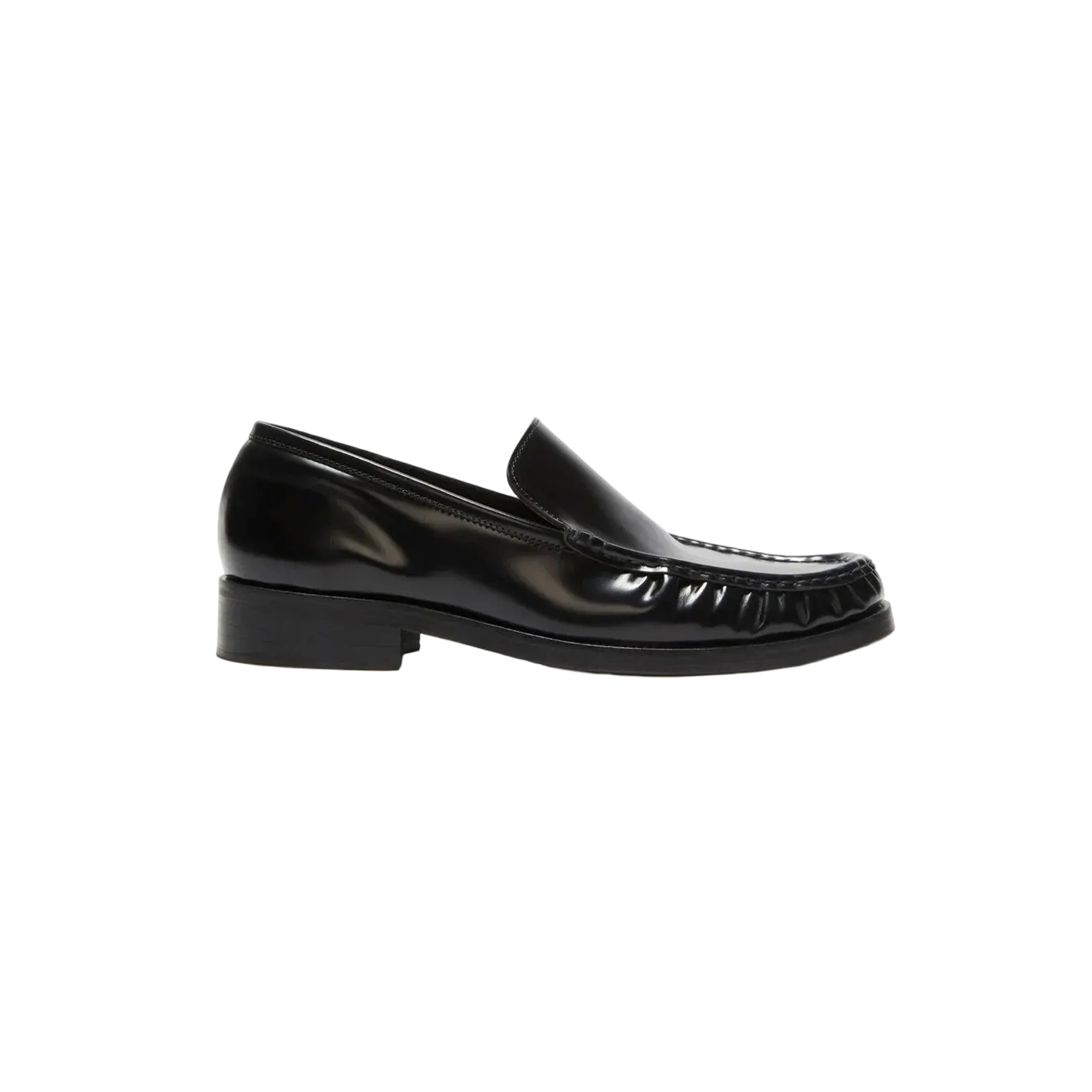 Women's Leather Loafers (Black)