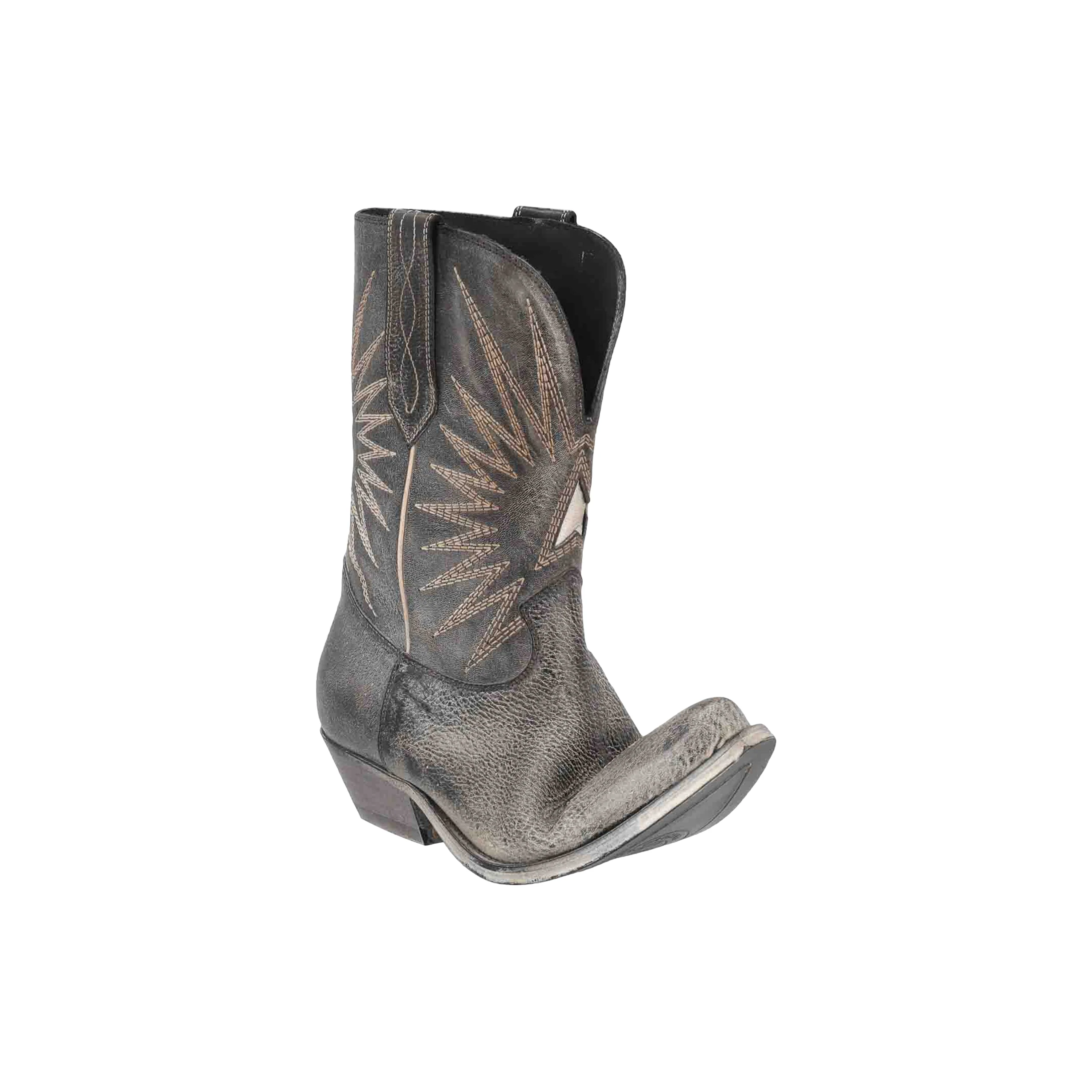 Women's Low Wish Star Boots (Black/Ecru) - Image 4