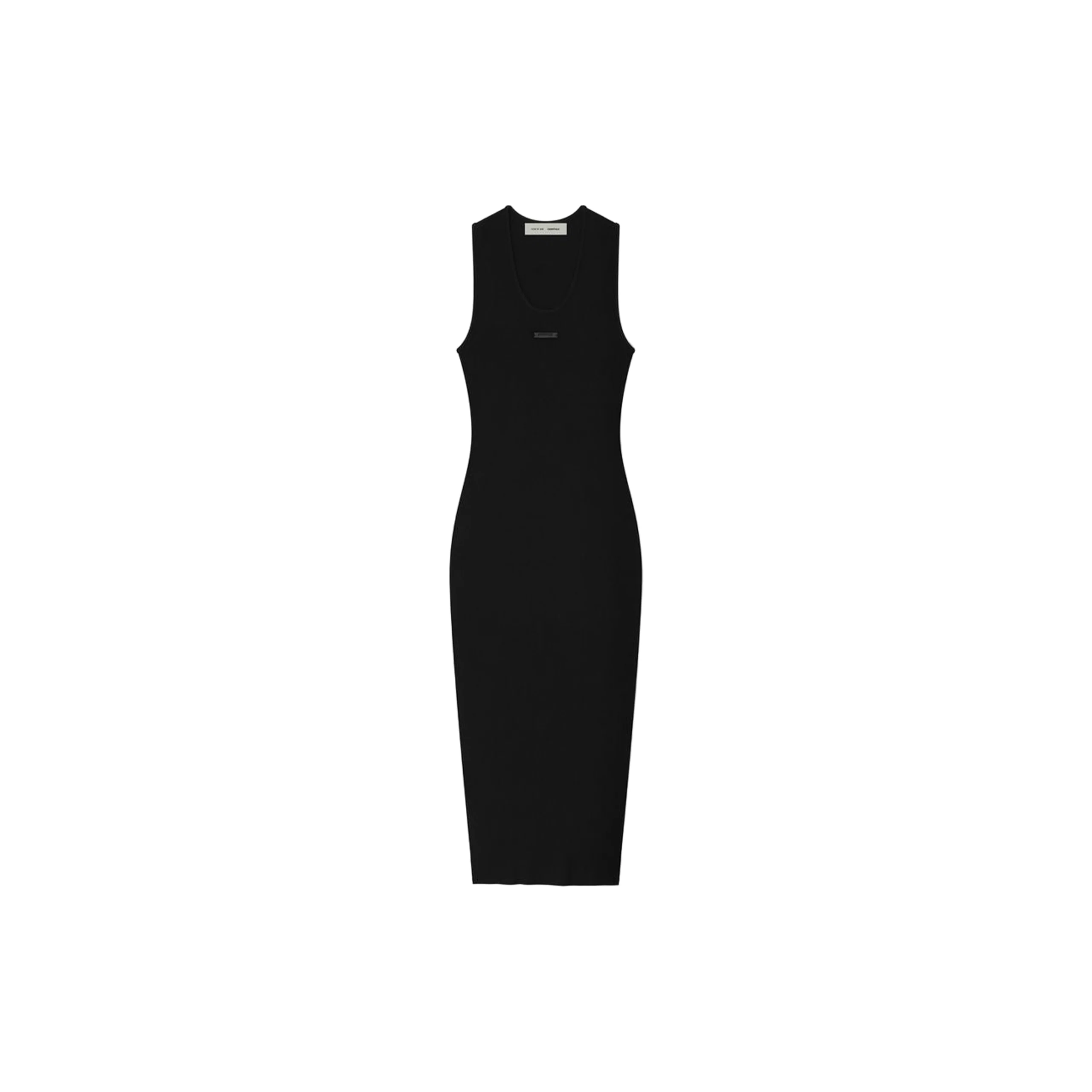 Womens Rib Tank Dress (Vintage Black) - Image 2