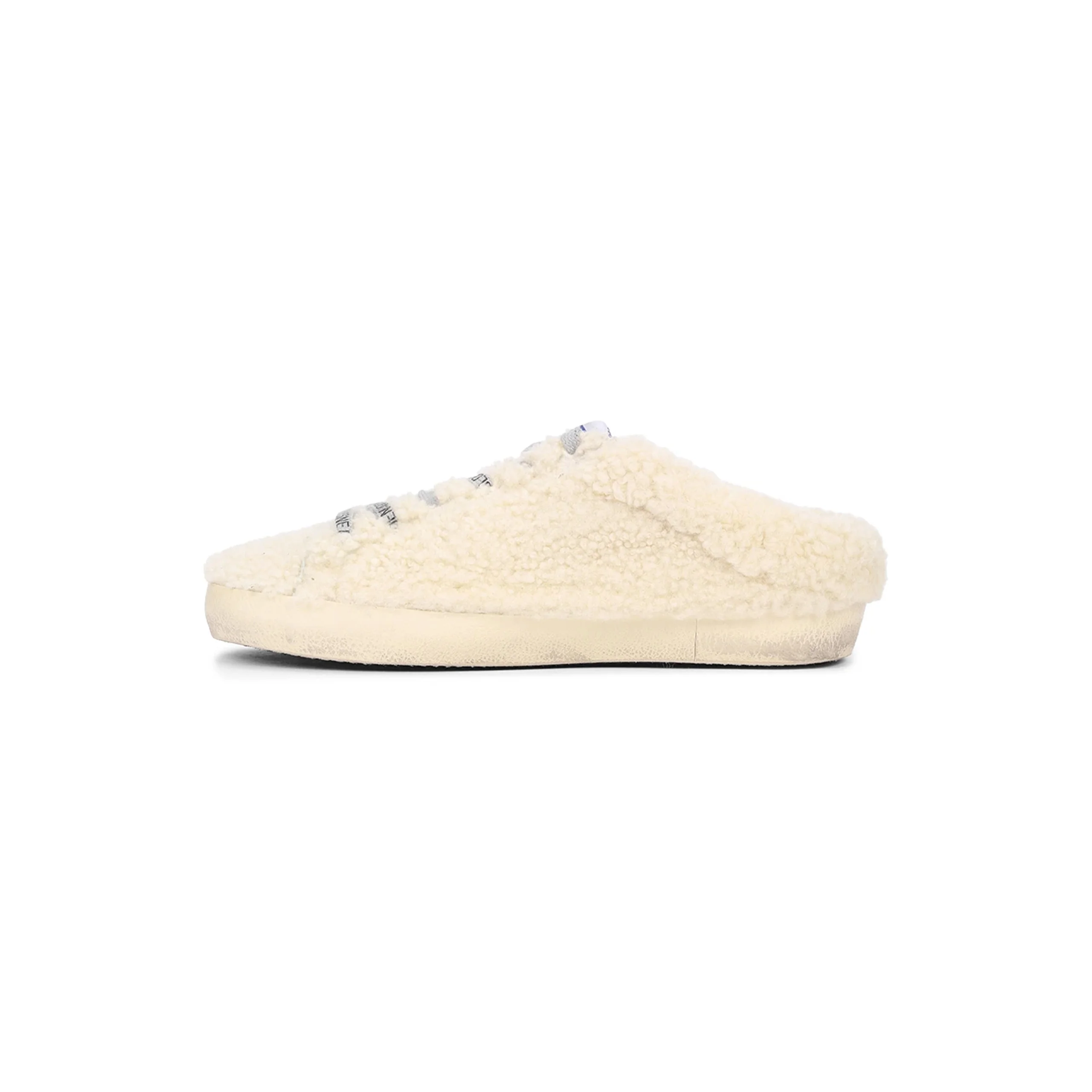 Women's Super Star Sabot With Glitter Star (Natural White/Silver) - Image 3
