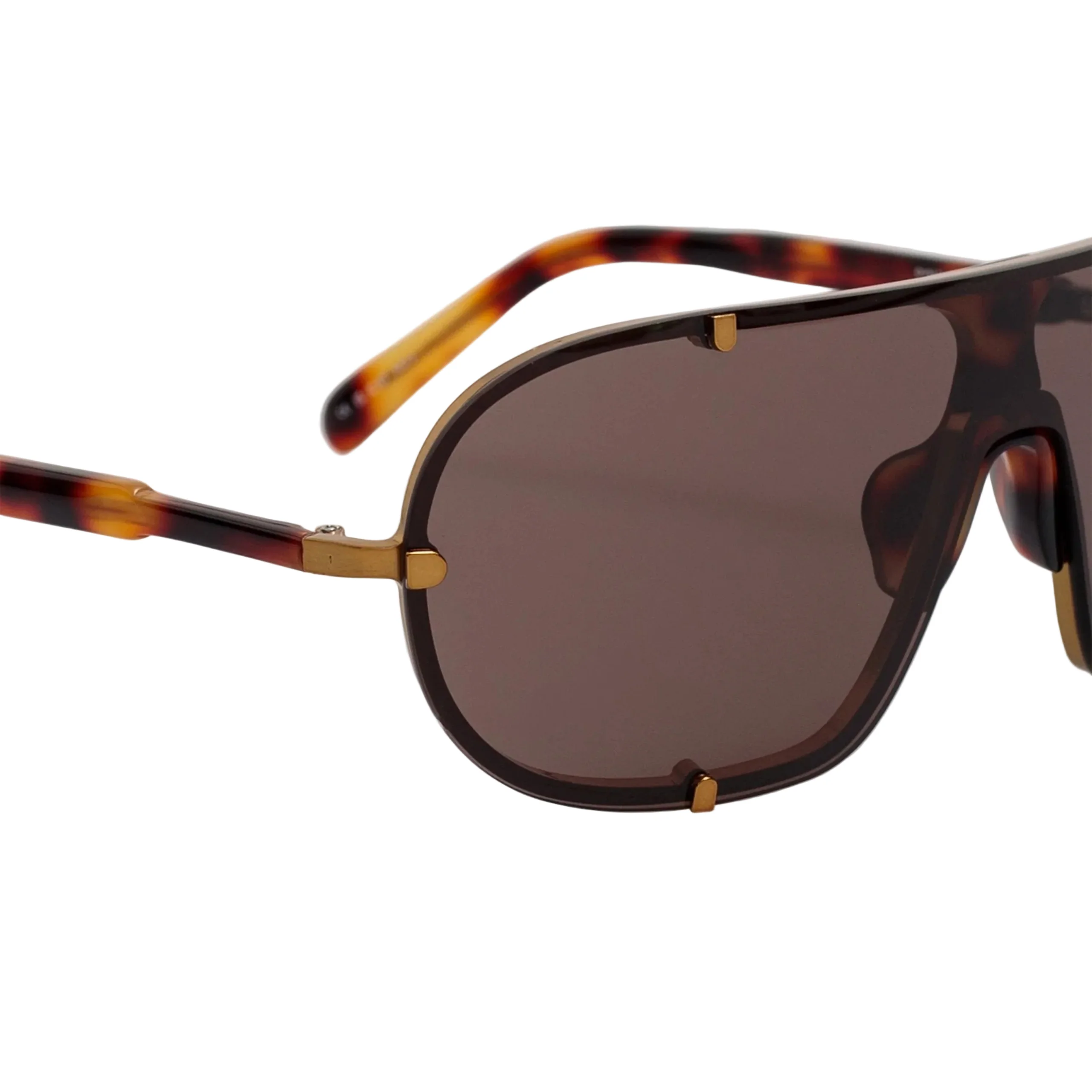 x Dries Van Noten Aviator Sunglasses (Old Gold/Tshell/Brown) - Image 2