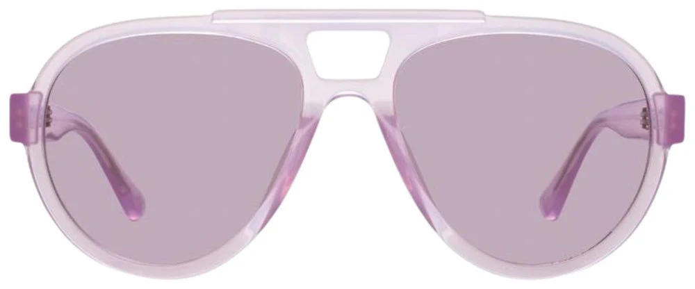x The Attico Jurgen Sunglasses (Pink/Silver)