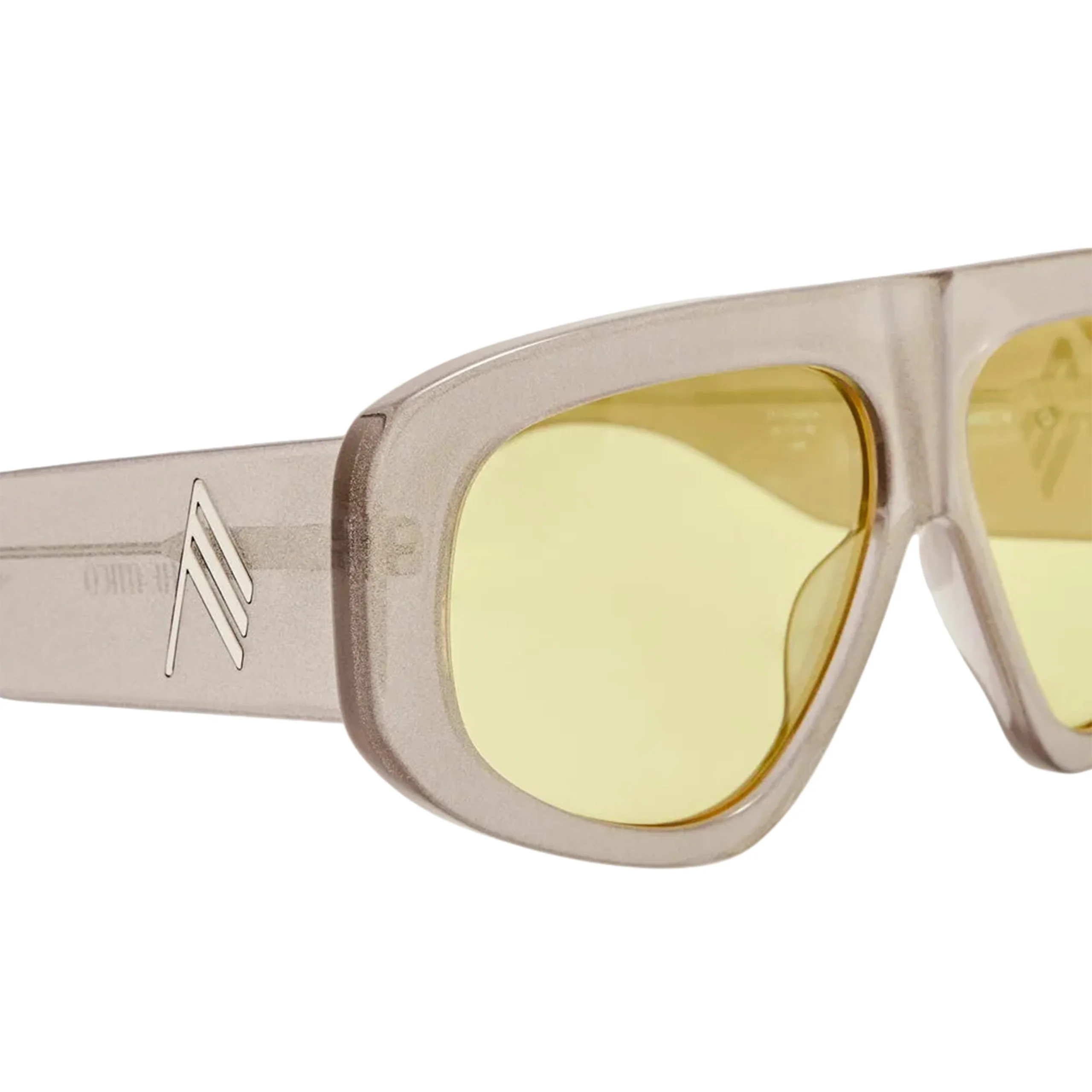 x The Attico Sunglasses (Milano Glitter/Silver/Yellow) - Image 3