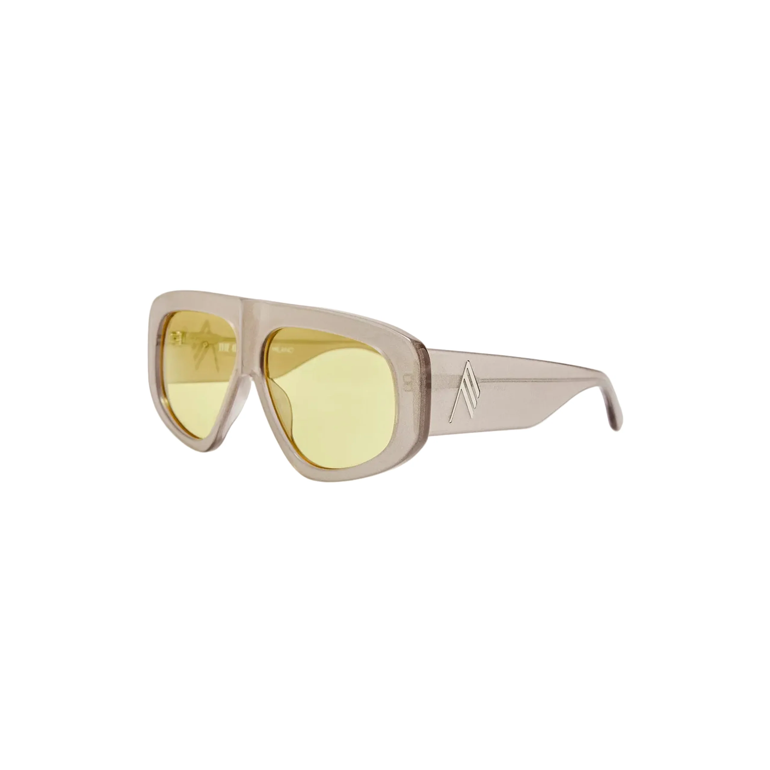 x The Attico Sunglasses (Milano Glitter/Silver/Yellow) - Image 4