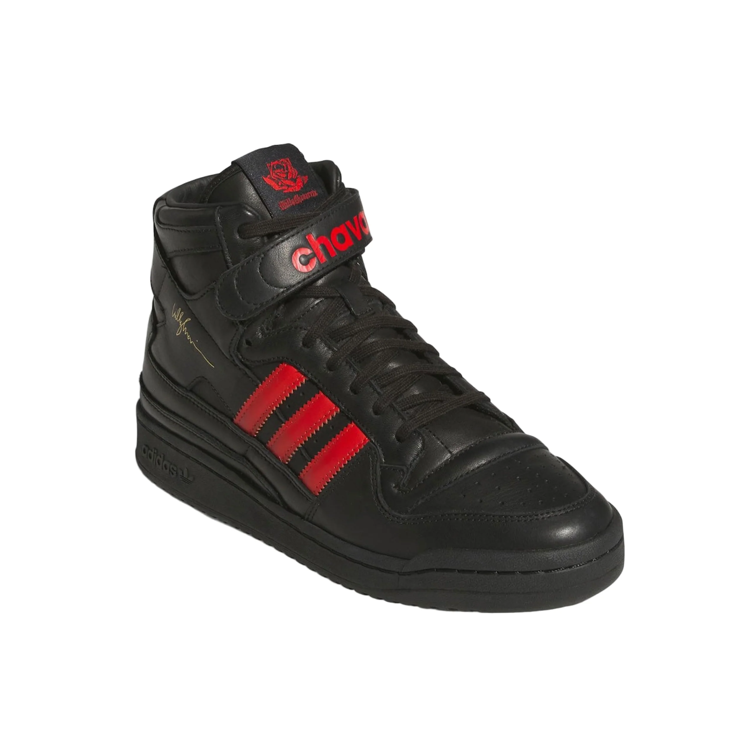 x Willy Chavarria Forum 84 High Sneakers (Black/Red) - Image 5