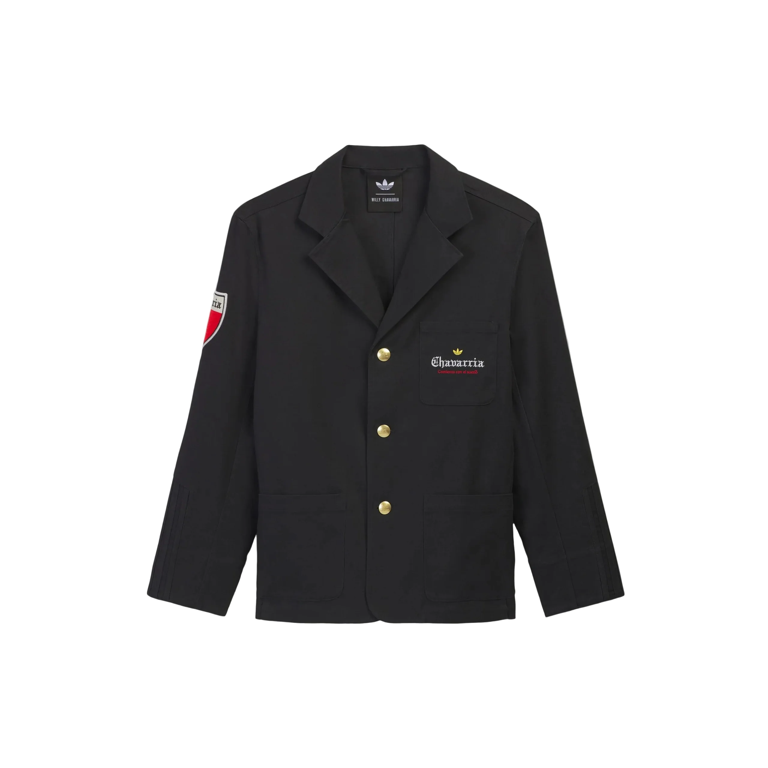 x Willy Chavarria Players Twill Blazer Jacket (Black)