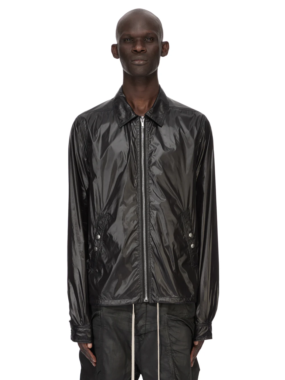 Zip Front Jacket (Black) - Image 2
